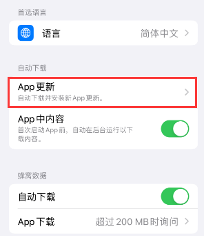 沙田镇苹果15维修中心如何让iPhone15APP自动更新